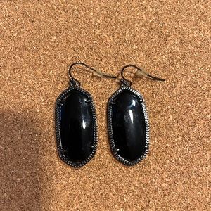 All Black Kendra Scott Classic Dangle Earrings